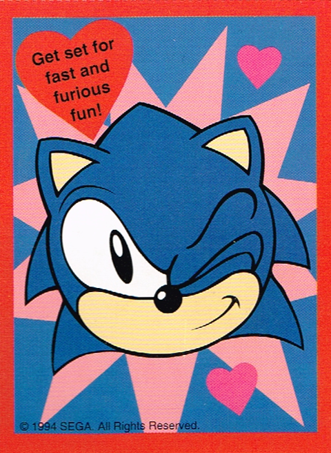 Sonic The Hedgehog Valentines Cards Sonic The Hedgehog Party Supplies